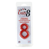 Crazy 8 Enhancer Ring in Red