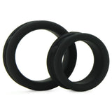 Max-Width Silicone Cock Rings in Black