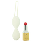 Eve Vibrating Silicone Beads in White