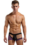 Purple Hive Half Moon Short in M
