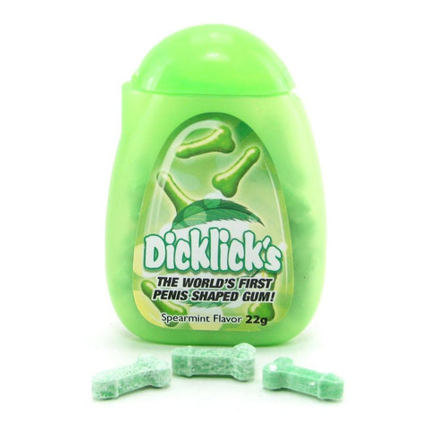 Dicklicks Pecker Shaped Gum in Spearmint