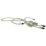 Master Series Chained Collar with Nipple to Clit Clamps