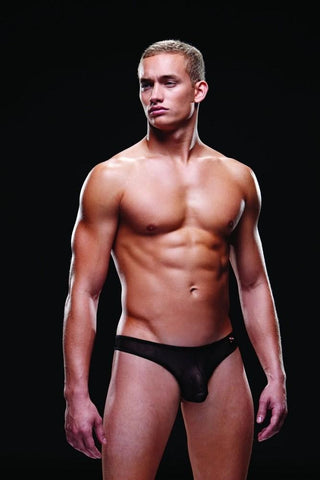 Black Mesh Thong in M/L
