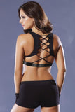 Criss Cross Back Micrfiber Sports Bra in M