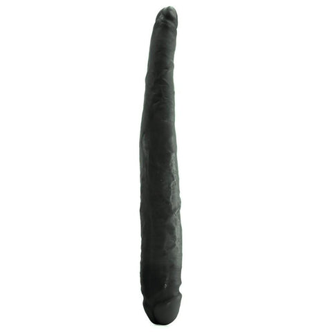 King Cock 16" Tapered Double Dildo in Black
