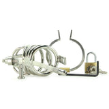 Repressor Locking Chastity Cage & Flexible Urethral Plug