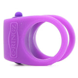 Silicone Duo Cock Ring in Purple