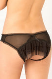 Layer Cake Ruffle-Back Crotchless Panty in M/L