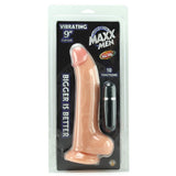 Maxx Men Vibrating 9" Curved Dildo