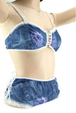 Erotique Denim Tie-Up Bra & Low-Rise Panty in OS
