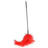 Ostrich Feather Body Tickler in Red