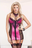 Fuchsia Front Hook & Eye Chemise in M