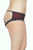 Cage Back Lace Overlay Panty in 3X/4X