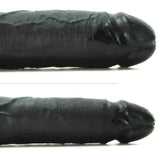 King Cock 16" Tapered Double Dildo in Black