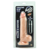 Maxx Men Vibrating 9.5" Straight Dildo