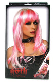 Courtney Wig in White with Pink