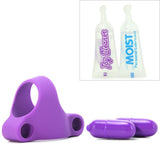 Squeeze Play Silicone Couples Cock Ring in Purple