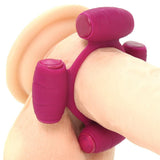 Turbo Vibrating Ring in Ballsy Burgundy