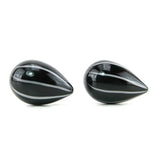 Crystal Premium Glass Eggs in Black