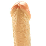 All American Ultra Whoppers 11" Curved Head Dildo in Flesh