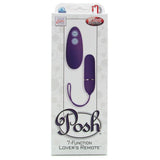 Posh 7 Function Lover's Remote Bullet Vibe in Purple