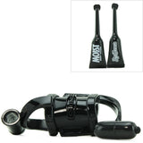 Vibrating Cock Pipe with Ball-Stretcher in Black