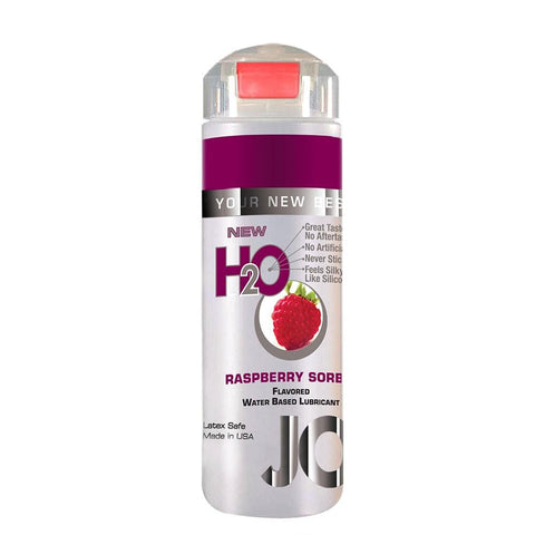 H2O Raspberry Sorbet Flavored Lubricant in 1oz/30ml