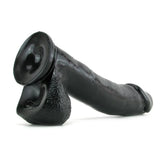 Basix 12 Inch Suction Base Dildo in Black