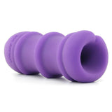 Mood Pleaser Thick Ribbed Masturbator in Purple