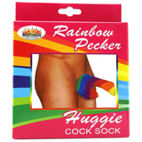 Rainbow Pecker Huggie Cock Sock in Rainbow