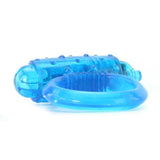 One Touch Vibrating Cock Ring in Blue