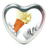 Edible Massage Oil Heart Candle 4.7oz/133g in Vanilla