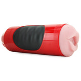 Mega Grip Squeezable Vibrating Mouth Stroker in Red