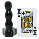 Platinum Silicone The Double Dip 2 Cock Ring Plug in Black