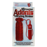 10 Function Adonis Vibrating Stroker in Red