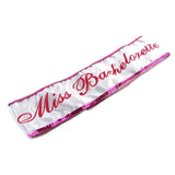 Miss Bachelorette Flashing Sash in White