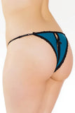 Dark Teal Open Crotch Adjustable Panty in OSXL