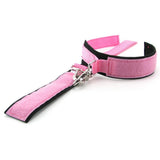 Neoprene Cuffs in Pink on Black
