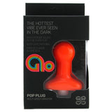 Glo Vibrating Pop Plug in Orange