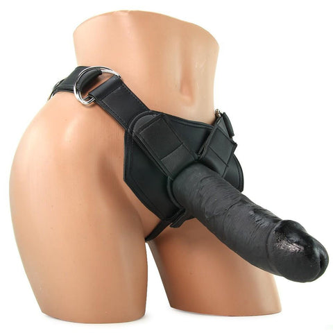 King Cock Strap-On Harness with 9" Cock in Black