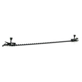 Broad Tip Clamp with Black Link Chain