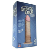 The Realistic 8 Inch UR3 Vac-U-Lock Cock in White
