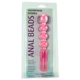 Waterproof Flexible Vibrating Anal Beads in Pink