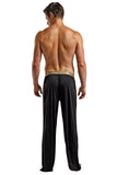Black Silk Lounge Pants in XL