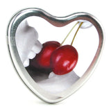 Edible Massage Oil Heart Candle 4.7oz/133g in Cherry
