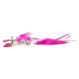 Fetish Fantasy Fancy Feather Nipple Clamps in Pink