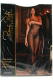 Criss-Cross Black Fishnet Bodystocking in OS