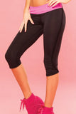 Ruffle Fringe Cropped Fitness Pant in M