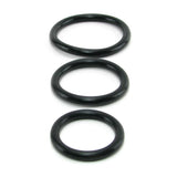 Silicone Support Cock Rings in Black