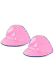 Sequin Heart Nipple Covers with Heart Charm in Blue